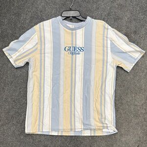 Vintage Guess Retro 90's Vertical Stripped T-Shirt